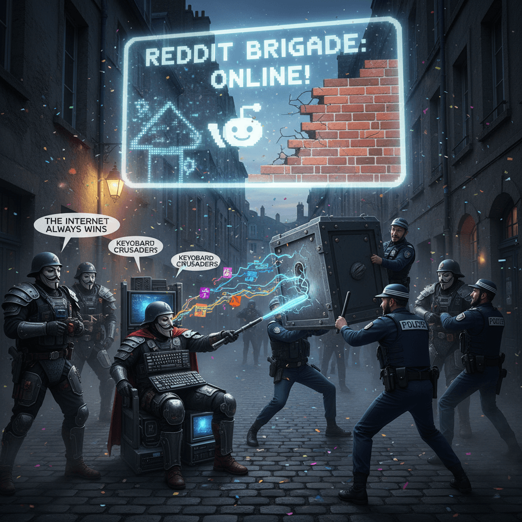 French cops couldn't break them but Reddit will