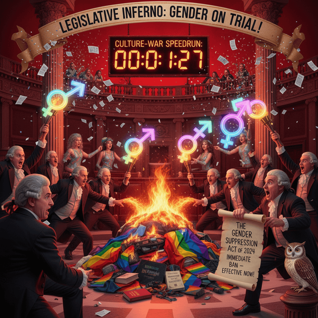 congress discovers gender, immediately criminalizes it like discovering fire