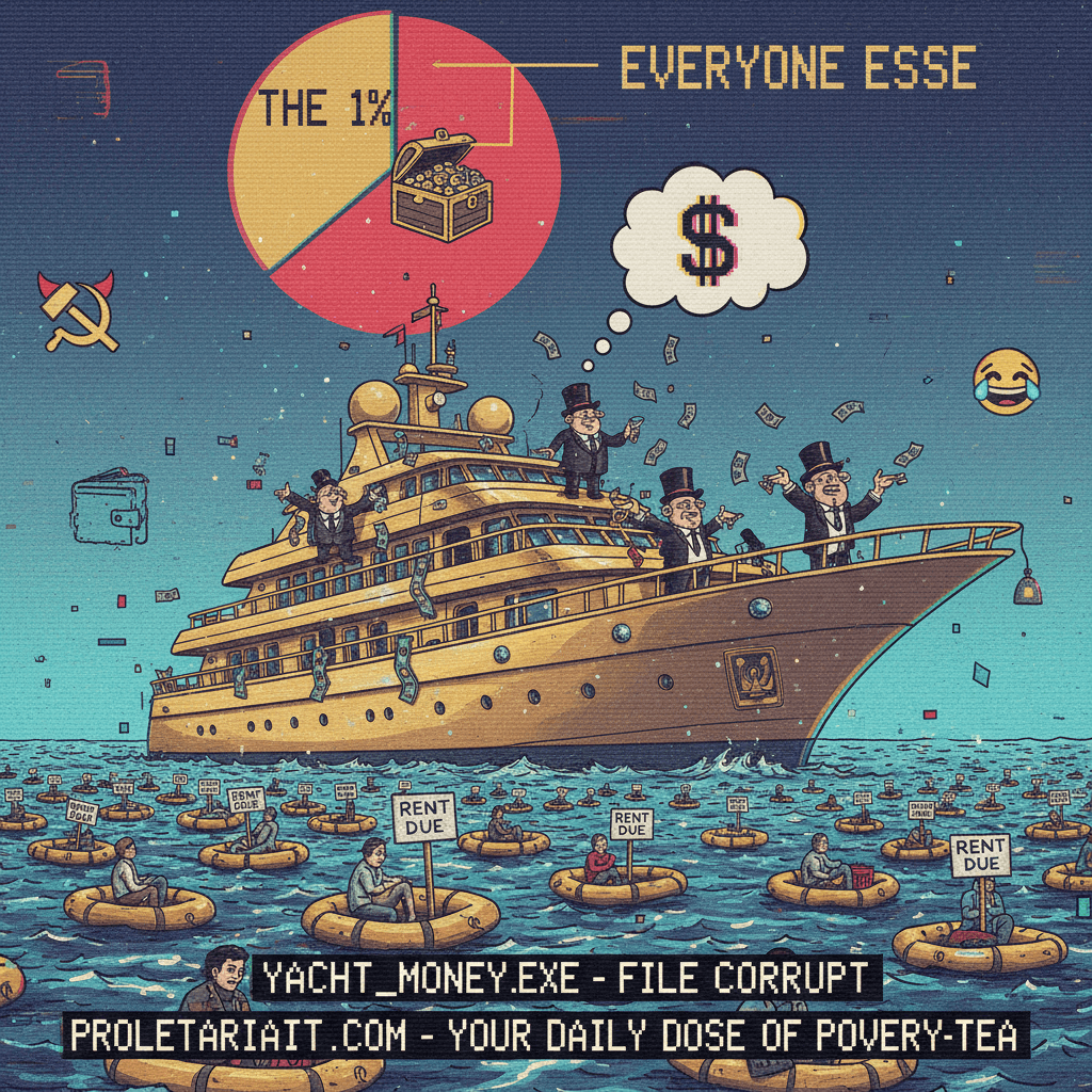 The economy is just rich people's yacht money and we're all just renting