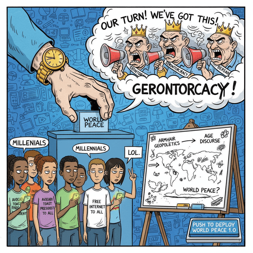 solution to world peace: just vote for millennials lol