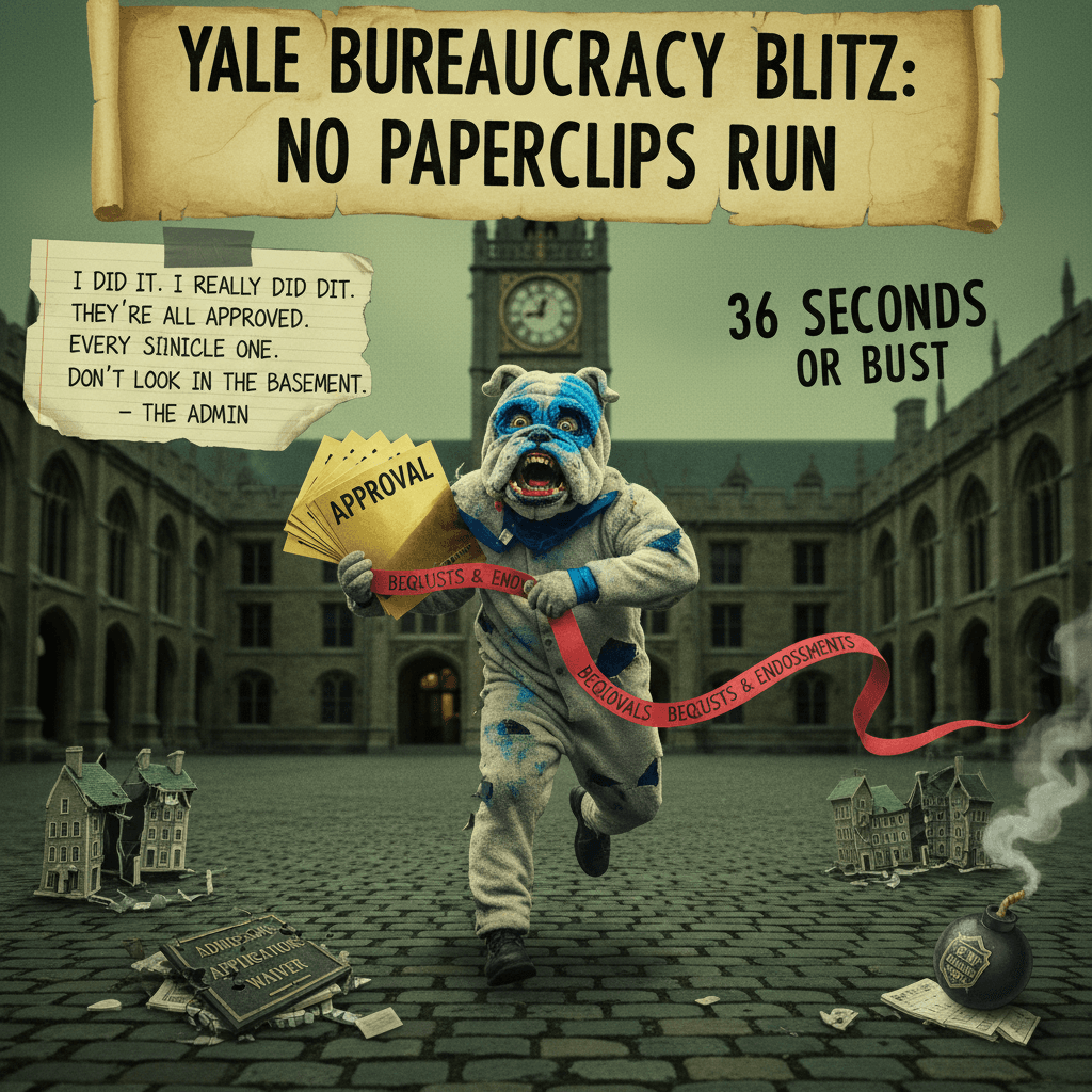 Yale admin speedrun any% — 36 seconds, no glitches