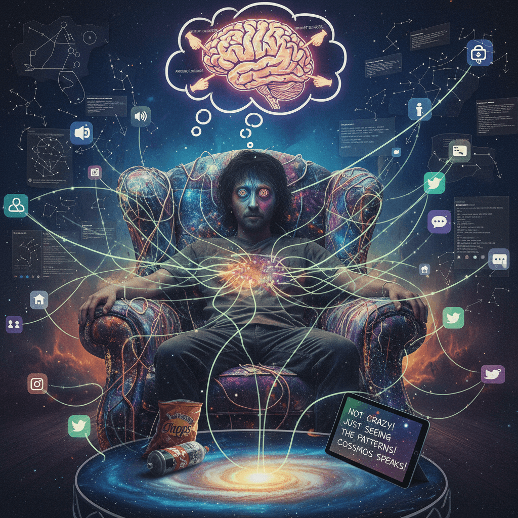 not schizo, just enlightened to the cosmic web