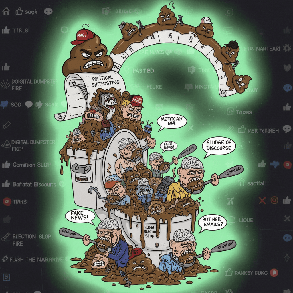 Scatological political analogies hit different on the timeline