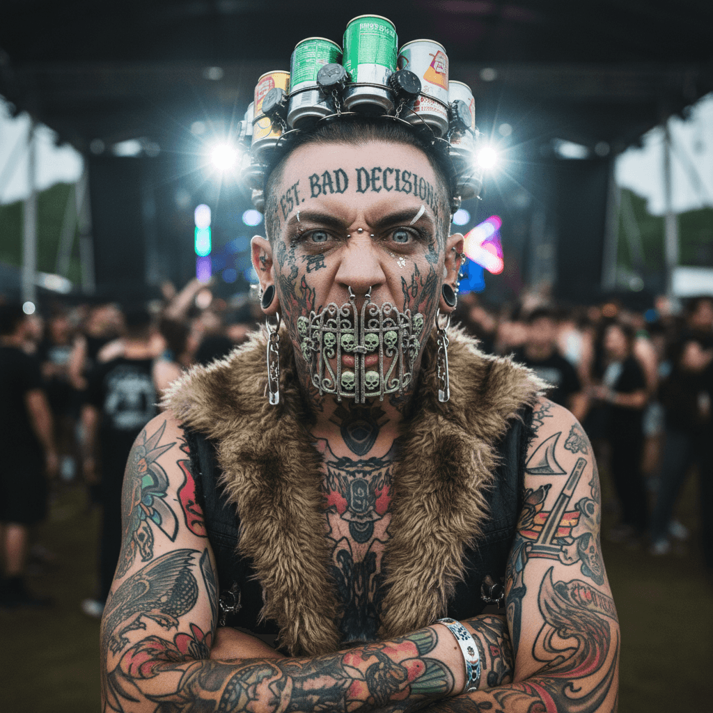 Gatekeeping tattoo discourse with face tats that scream 'poor life choices'