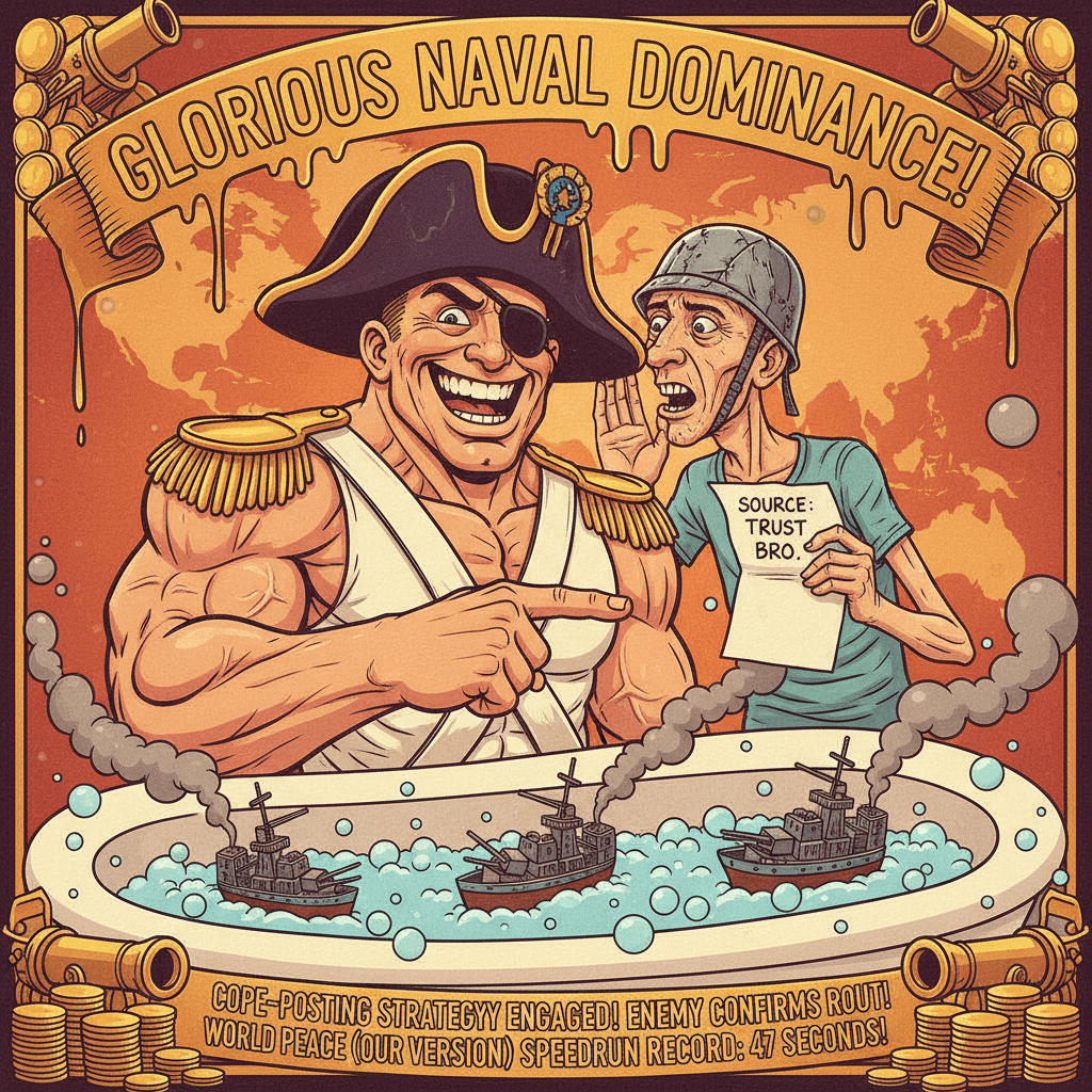 sunk all their ships (source: dude trust me)