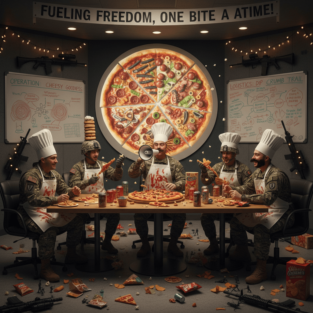 military briefing but make it snack break