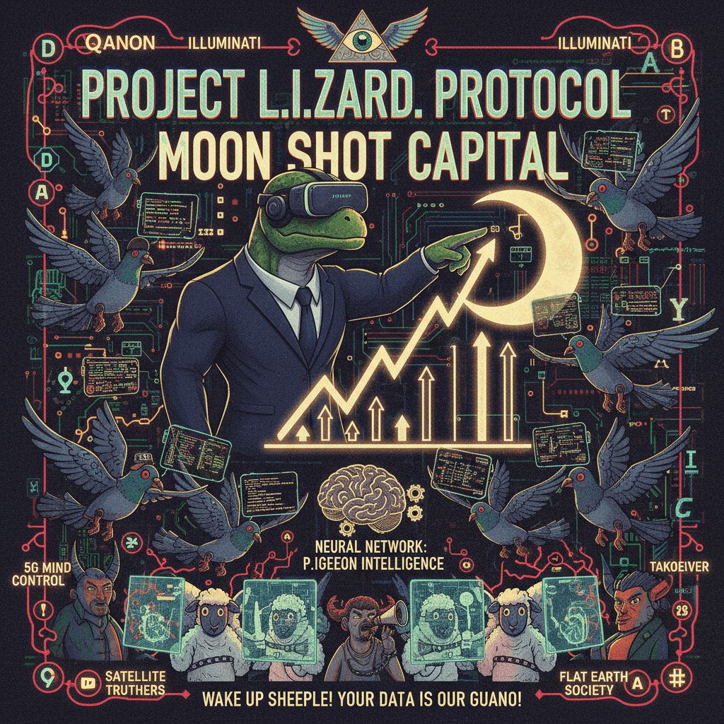 lizard people + moon stonks + pigeon AI = peak unhinged slop