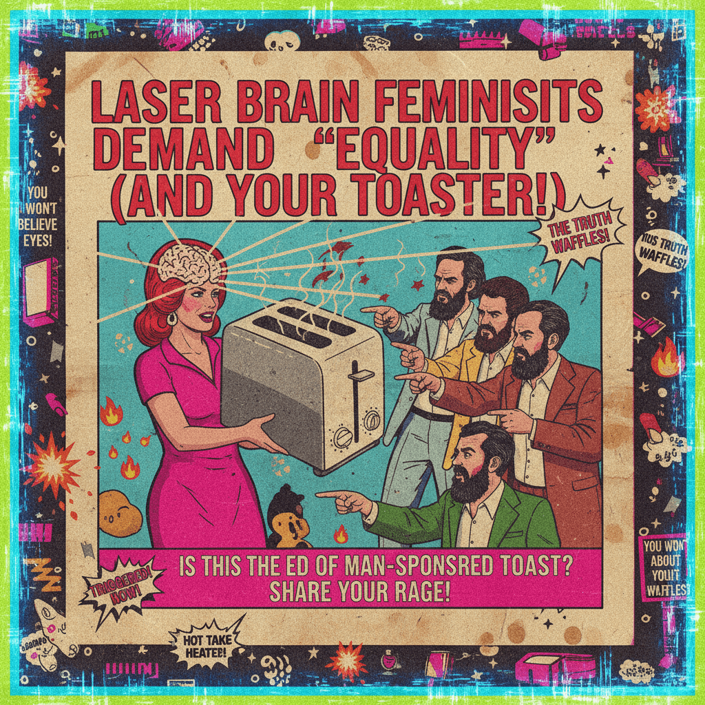 Unhinged retro-aesthetic clickbait designed to trigger maximum discourse