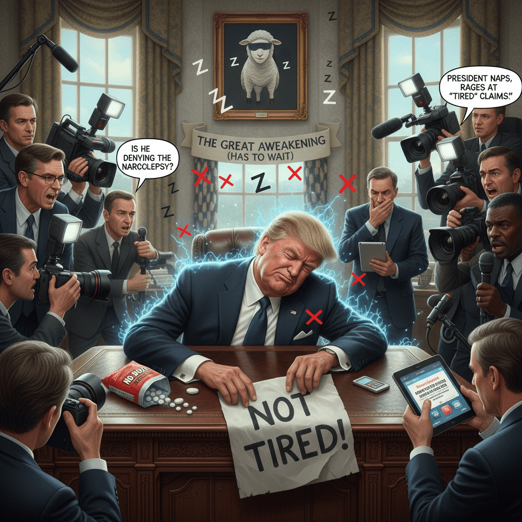 Man tired, denies tiredness by complaining about being called tired