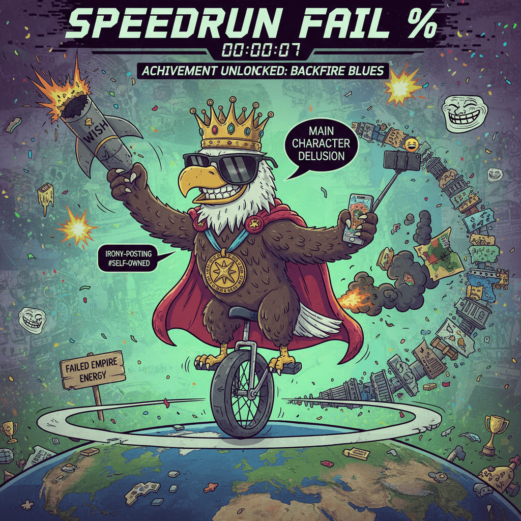 Careful what you wish for: a geopolitical self-own speedrun