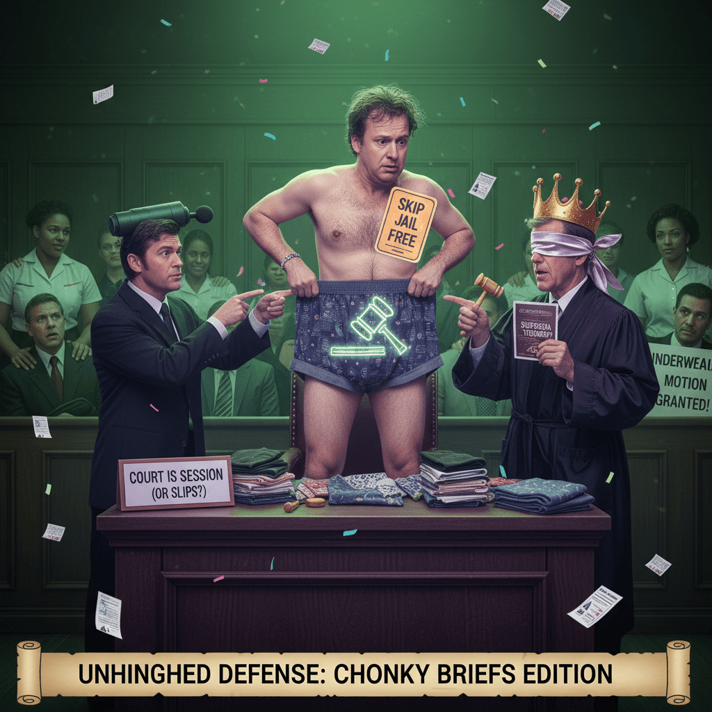 Alan's underwear = legal loophole, apparently