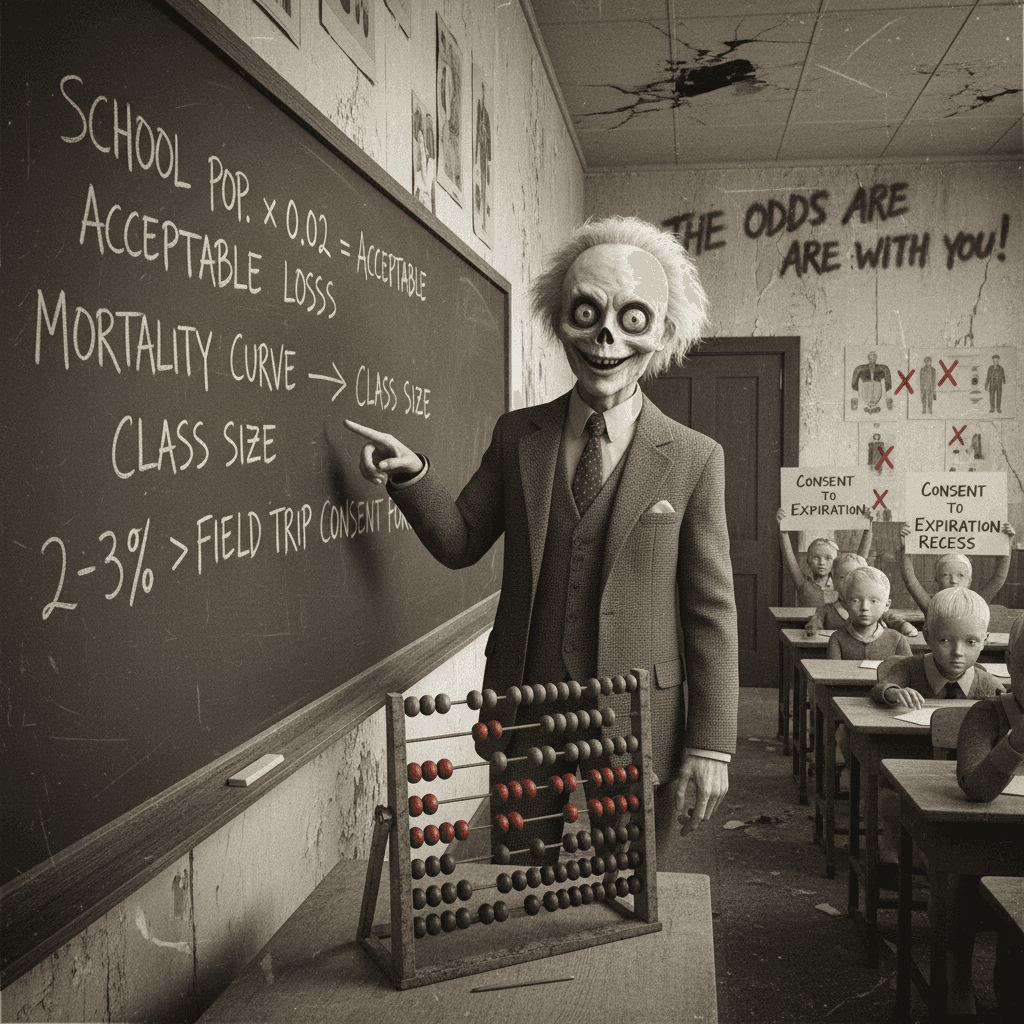 Dr. Oz casually suggests 2-3% acceptable death rate as school policy tradeoff