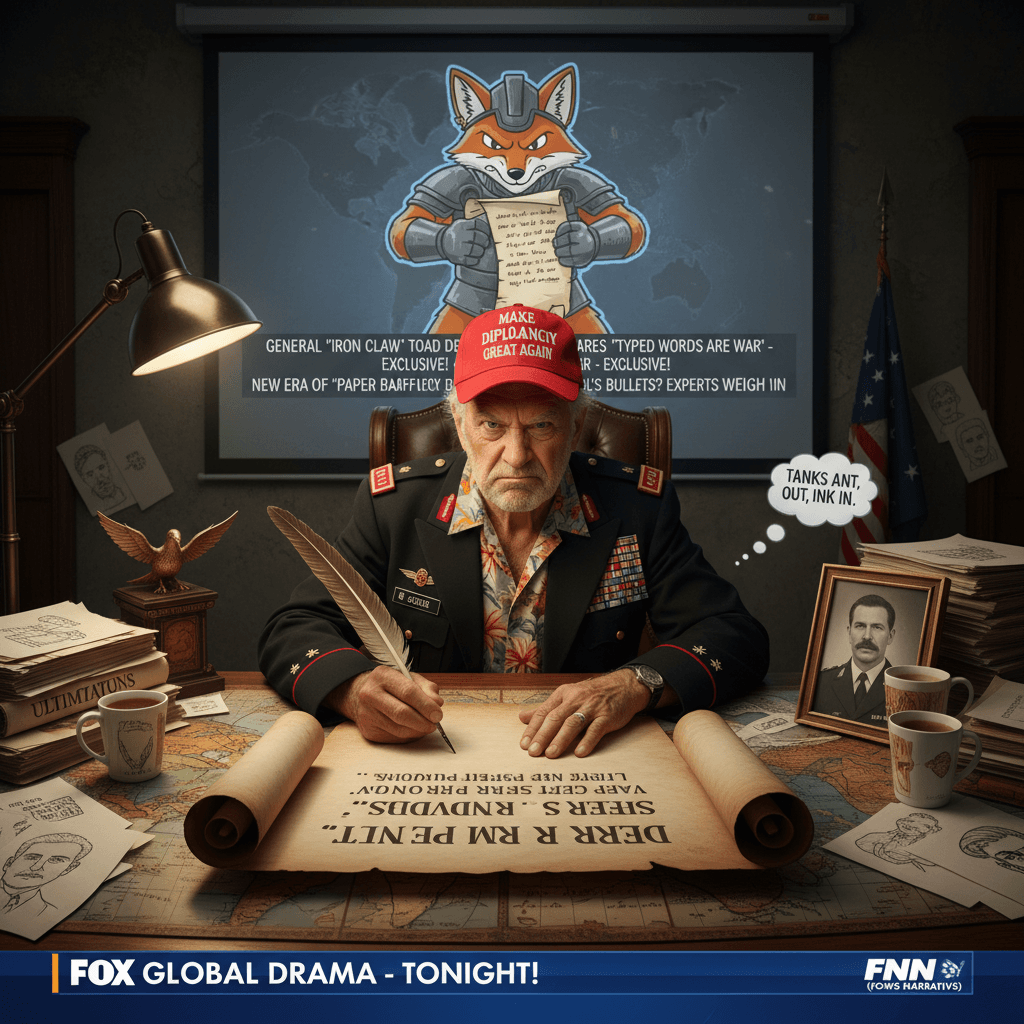 Retired general discovers diplomacy via strongly-worded letter, 2024