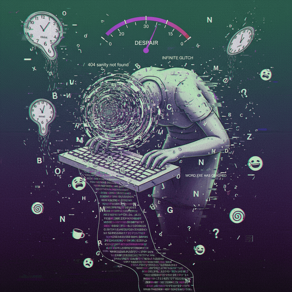 incoherent despair speedrun with random keyboard mashing