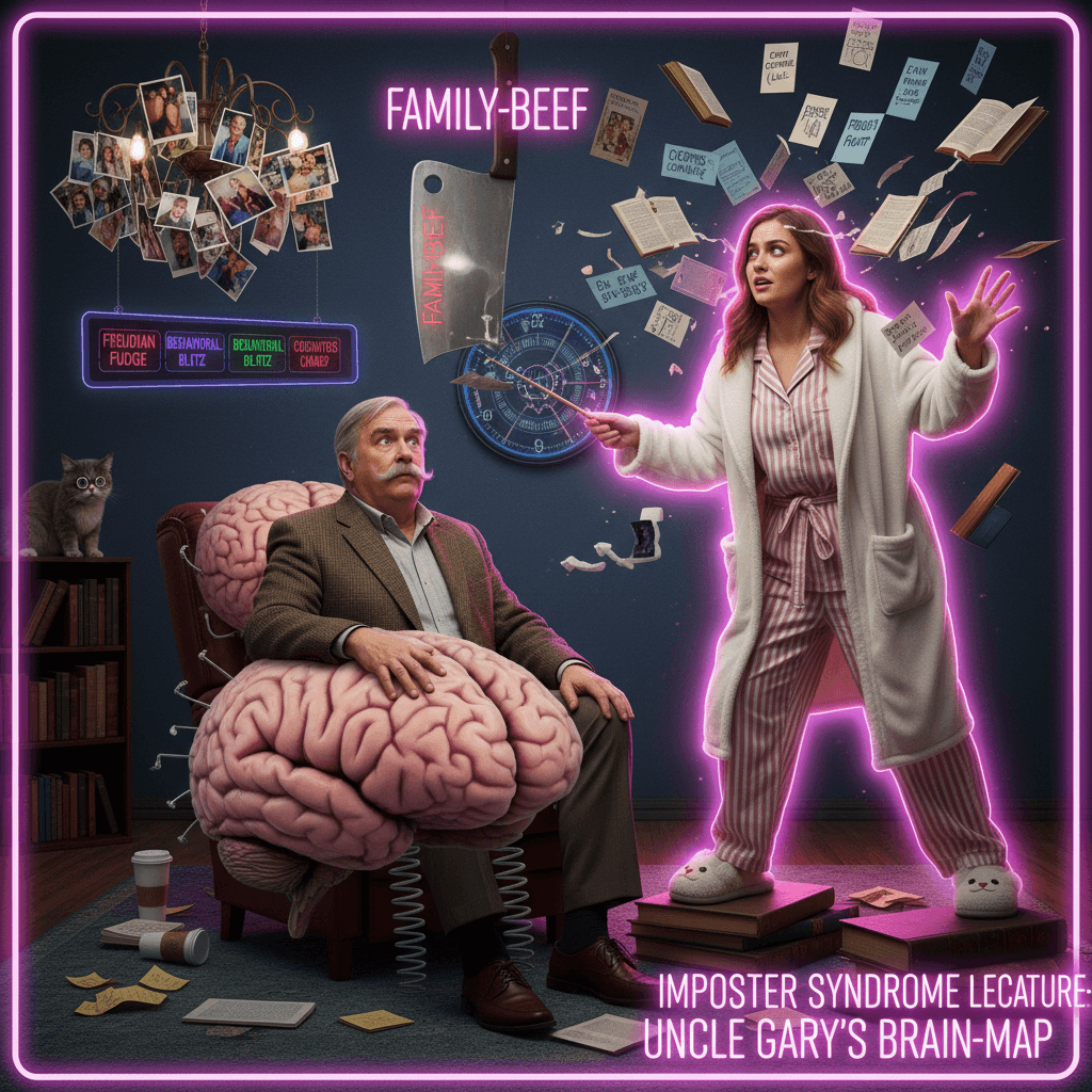 Mary diagnosing her uncle's entire personality with psych 101 energy