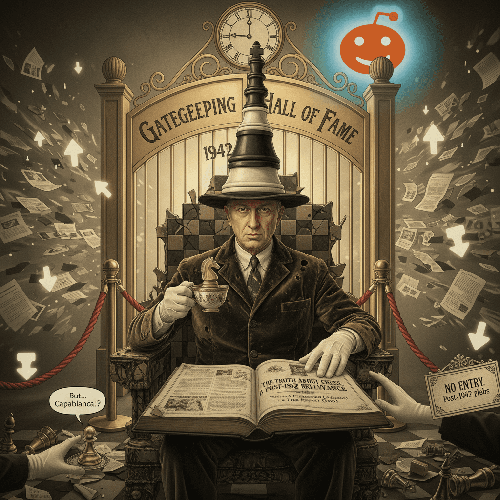 Chess stopped mattering 80 years ago, actually, and I'm very polite about it