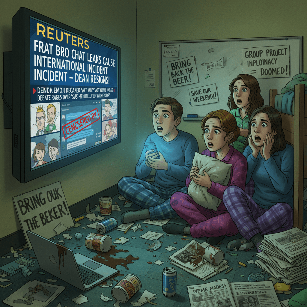 When your group chat gets a Reuters byline and ruins your weekend