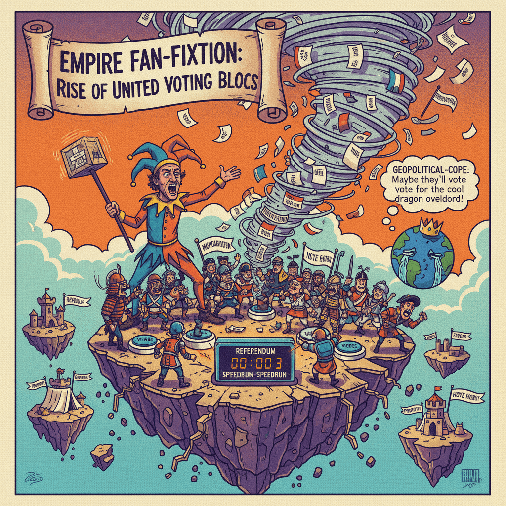 guy asks people to vote away their own country, very democratic