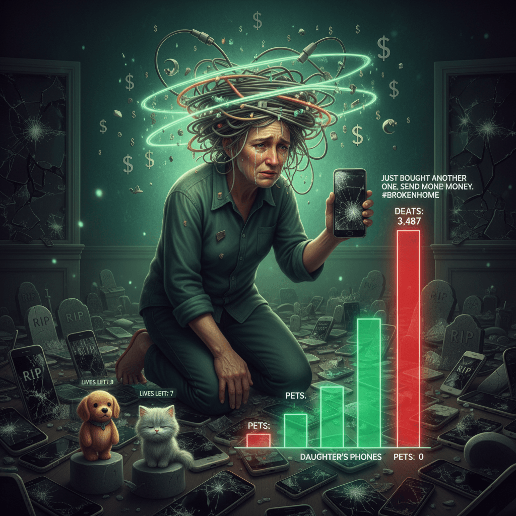 Parent discovers daughter's phone has higher mortality rate than household pets