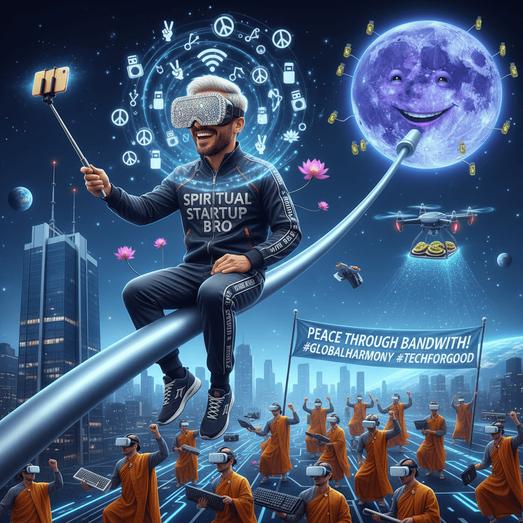 Bro really thinks USB to moon = world peace speedrun