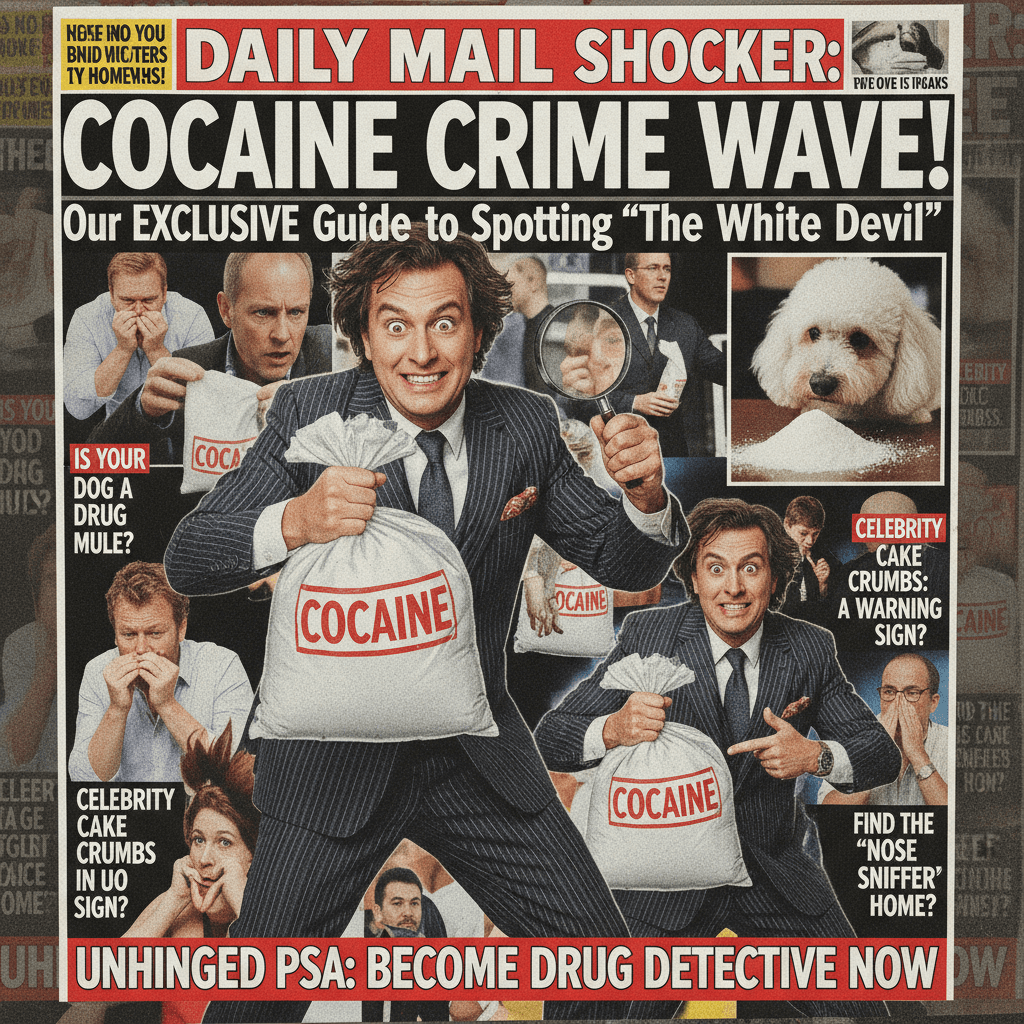 Daily Mail teaches drug recognition via dramatic man-holding-cocaine photoshoot