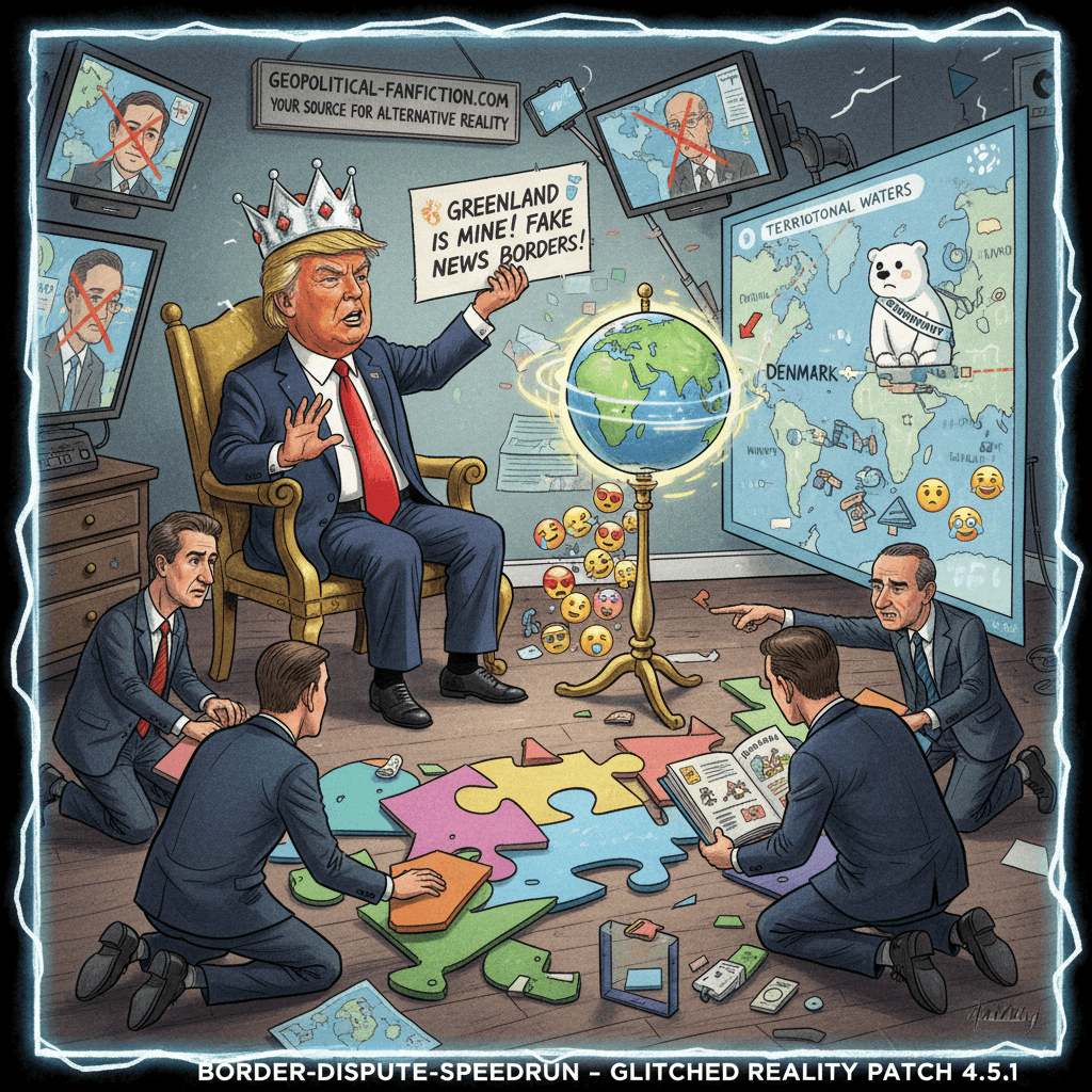 Trump discovers Greenland exists, diplomats forced to explain borders like toddlers