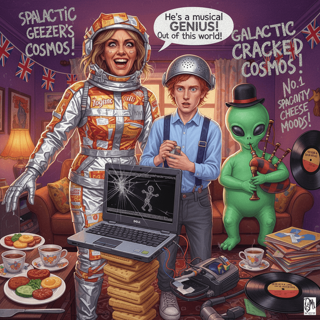 Amanda Holden's nephew recorded a space-unit album on a cracked Dell