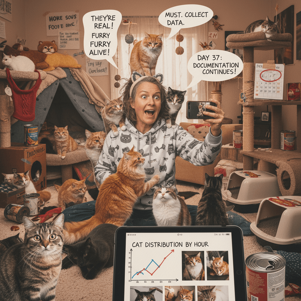 breaking: local person discovers cats exist, documents findings