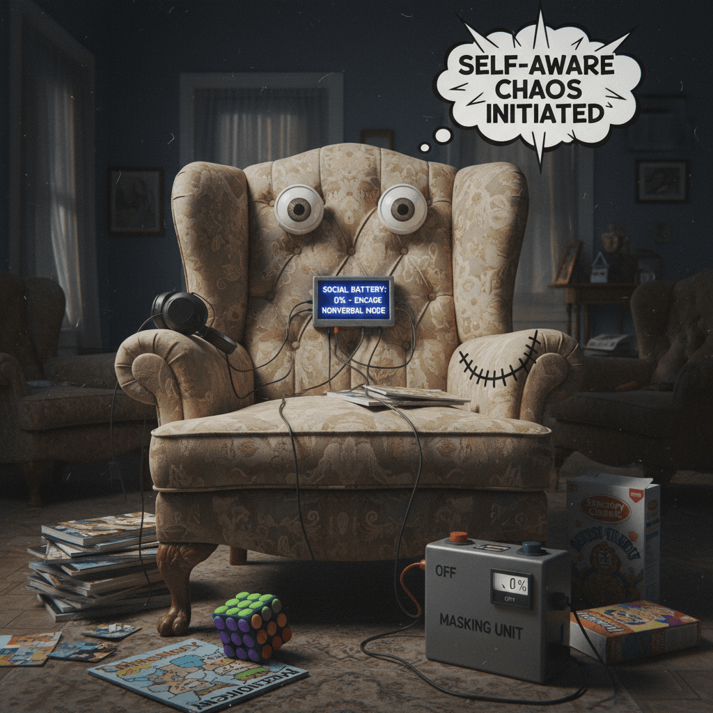 when the masking battery hits 0% and you become sentient furniture