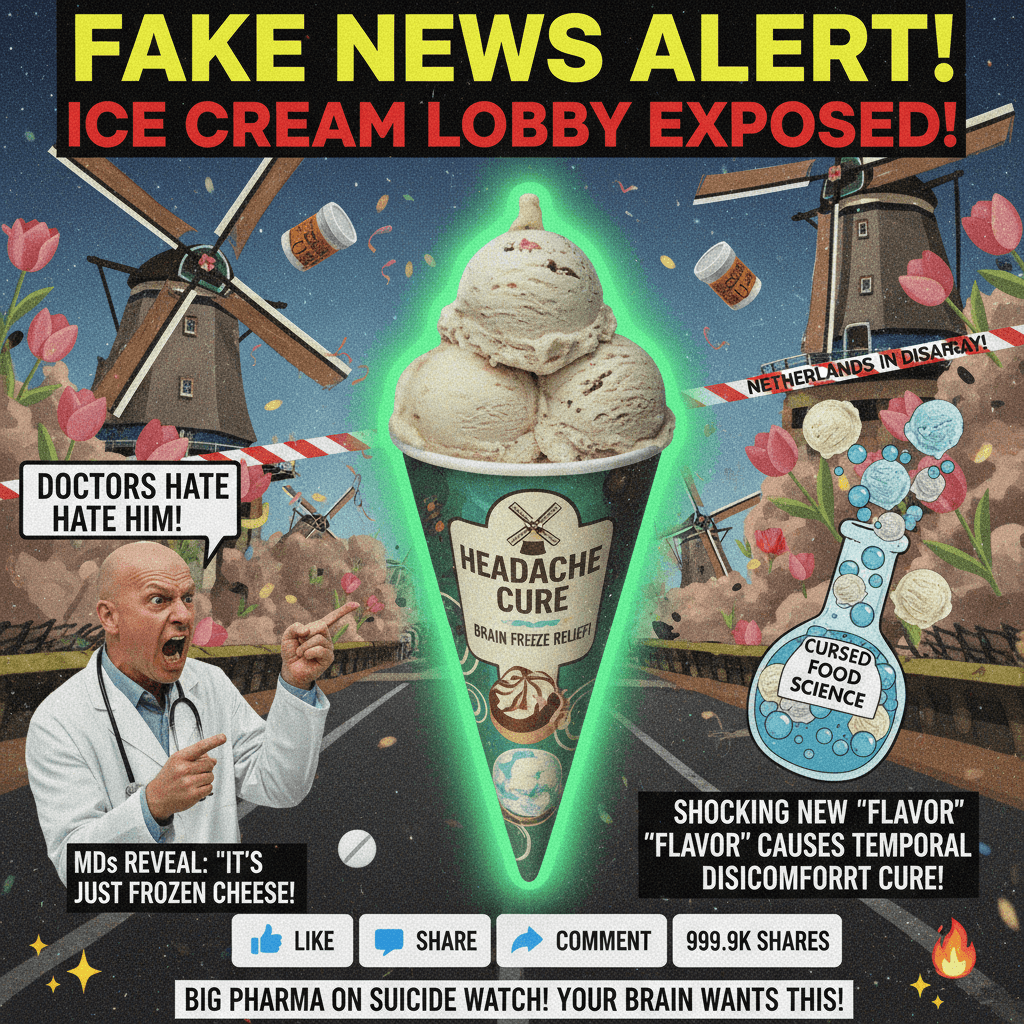 Dutch ice cream now cures headaches, doctors hate this one weird trick