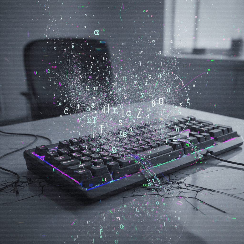 someone's keyboard achieved sentience and chose violence