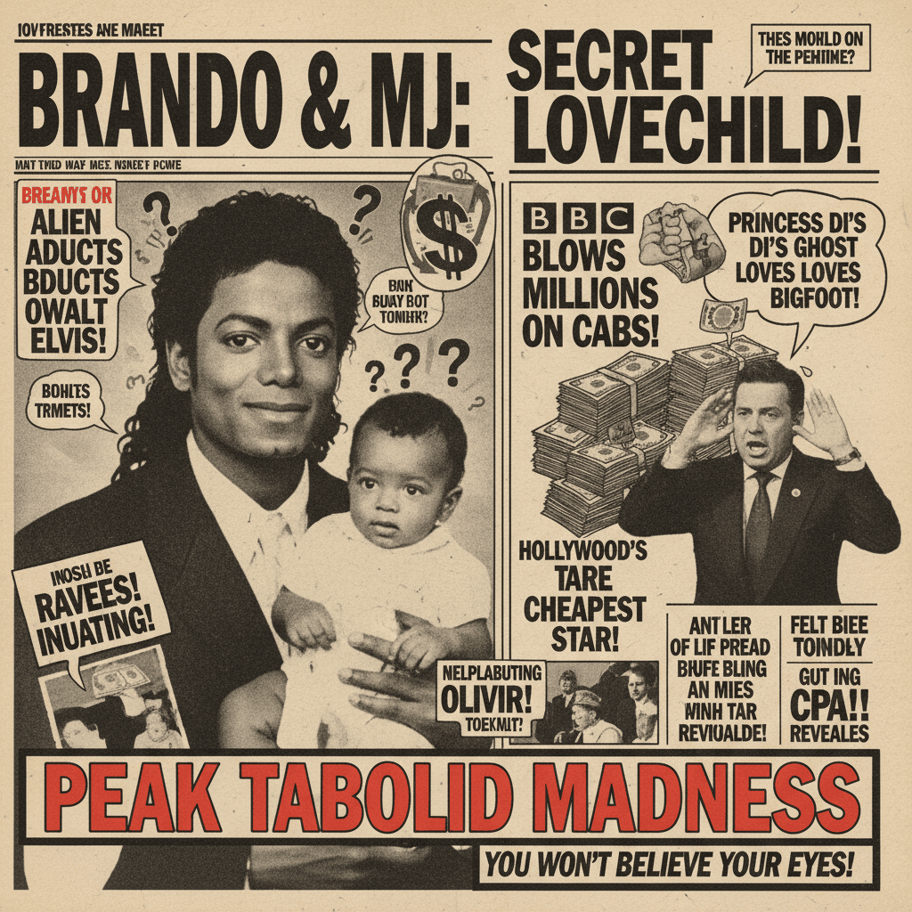 Marlon Brando fathered MJ's kid??? The BBC spent HOW much on taxis??? Peak tabloid insanity