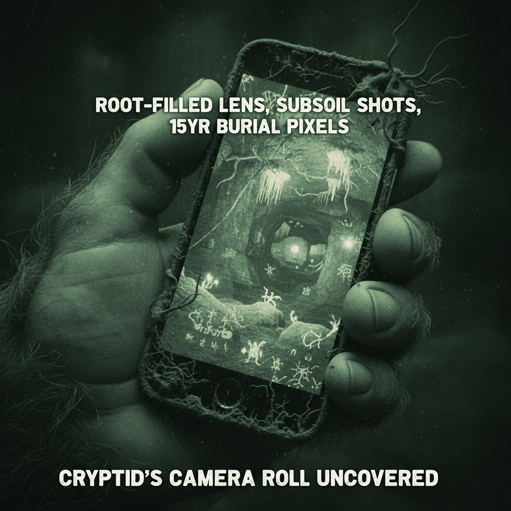 Bigfoot's phone camera after 15 years underground