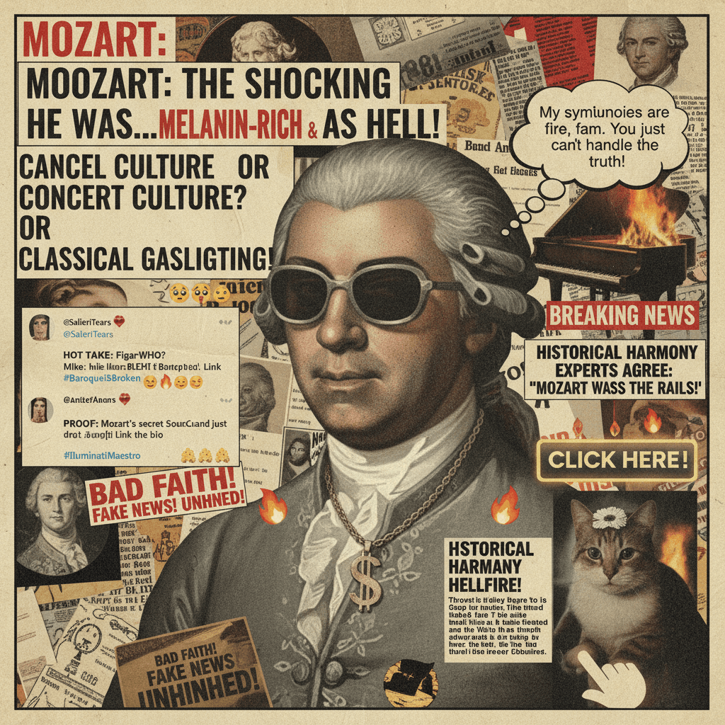 Mozart was BLACK (but actually unhinged tabloid edition)