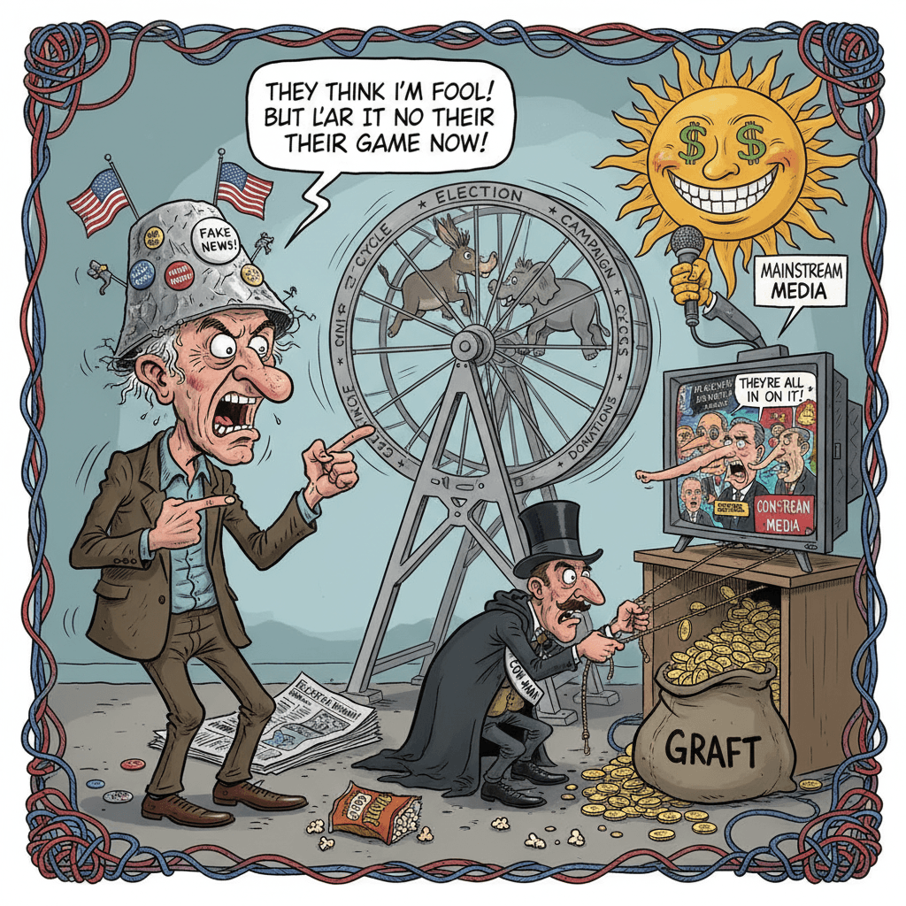 Boomer discovers election cycles, definitely not falling for the grift himself