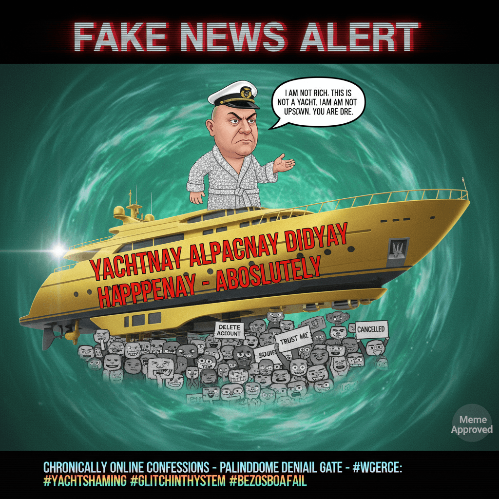 Rich man yacht palindrome incident absolutely did not happen