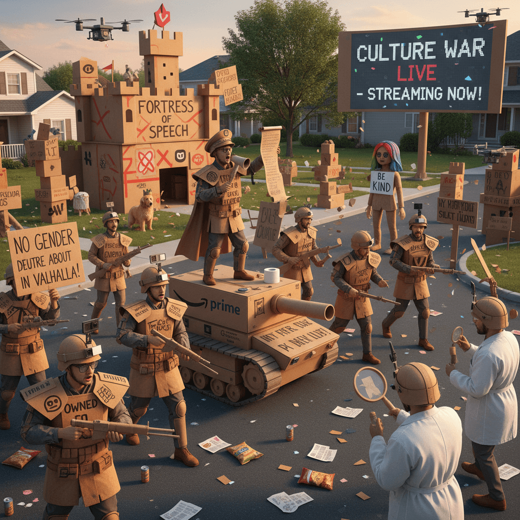 armed forces discover cardboard, declare war on wokeness