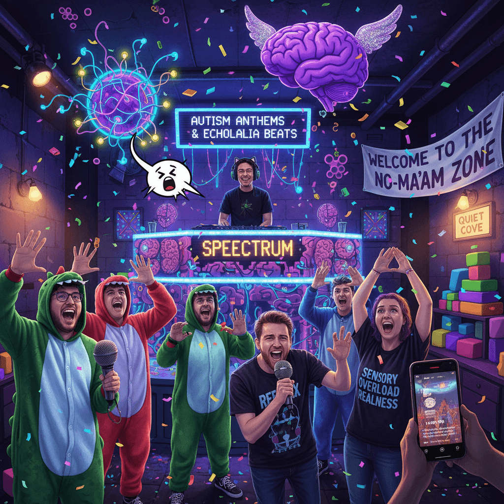 neurodivergent screaming detected at the autism rave