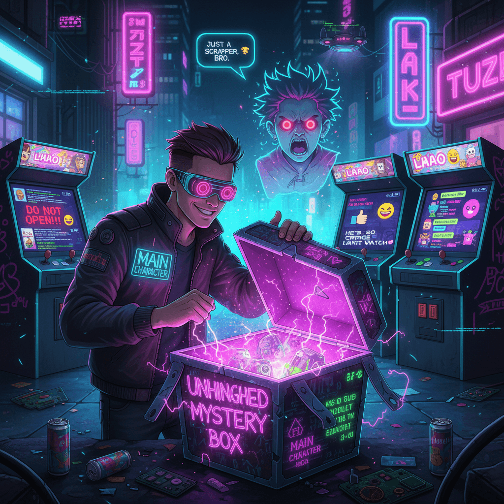 do NOT open the unhinged mystery box (he's about to anyway)