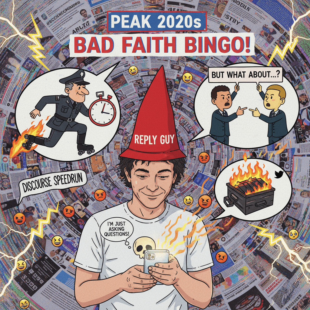 Gestapo discourse speedrun: inflammatory comparison meets worse whataboutism