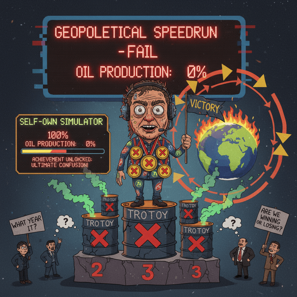 declared victory 9 times, oil still fucked, everyone's confused