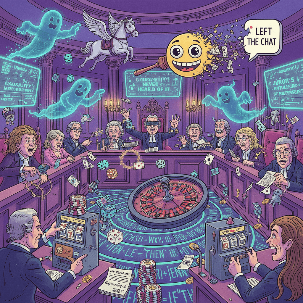 ghosts influence courtroom gambling, reality has left the chat