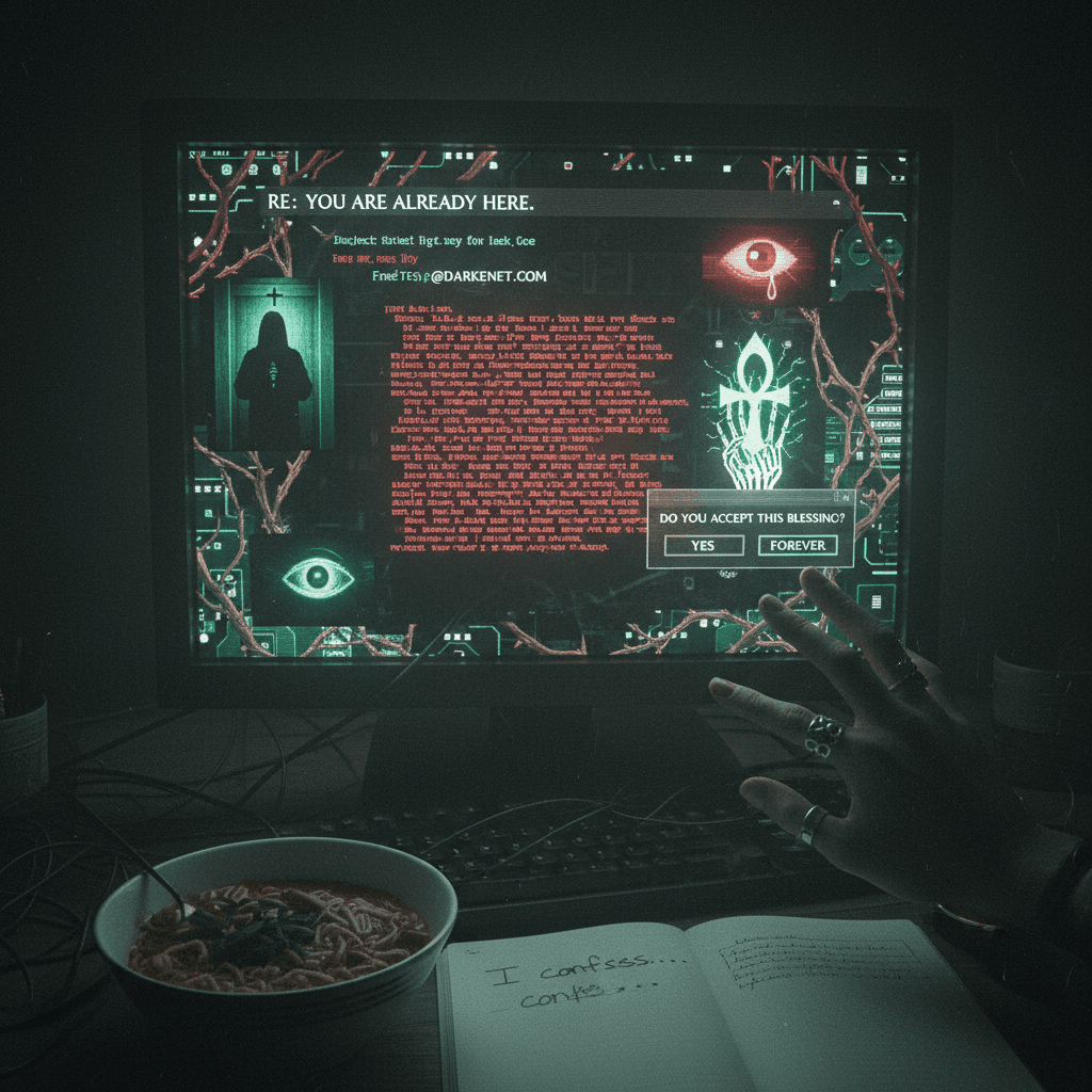 Email that reads like a psychological thriller's opening scene