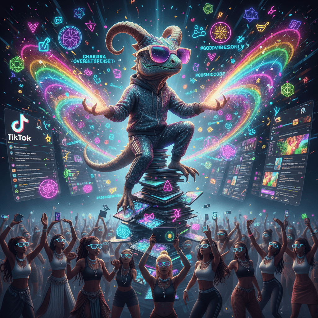 Capricorn lizard codes your chakras into oblivion via TikTok wellness