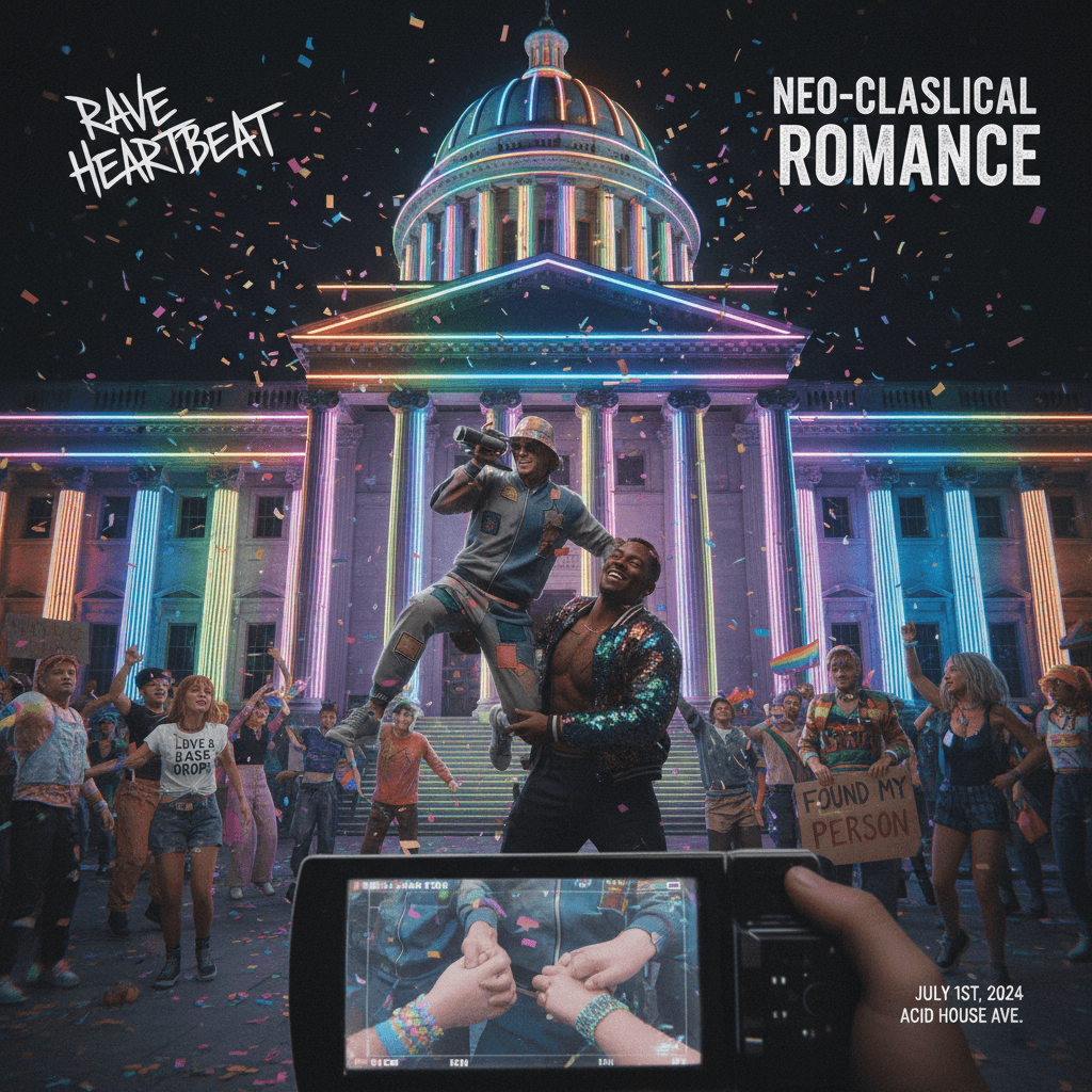 Rave documentarian discovers love in front of neoclassical buildings