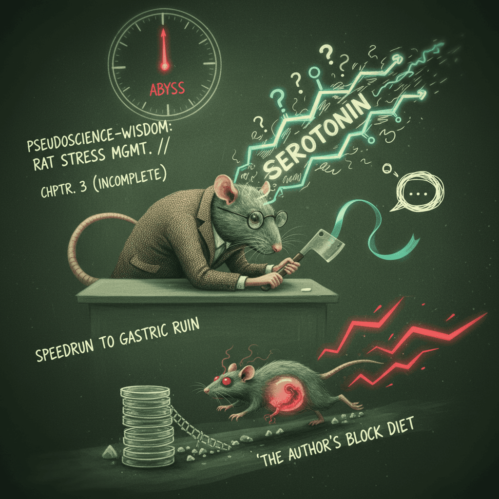 rat stress management theory cuts off mid-serotonin like its author