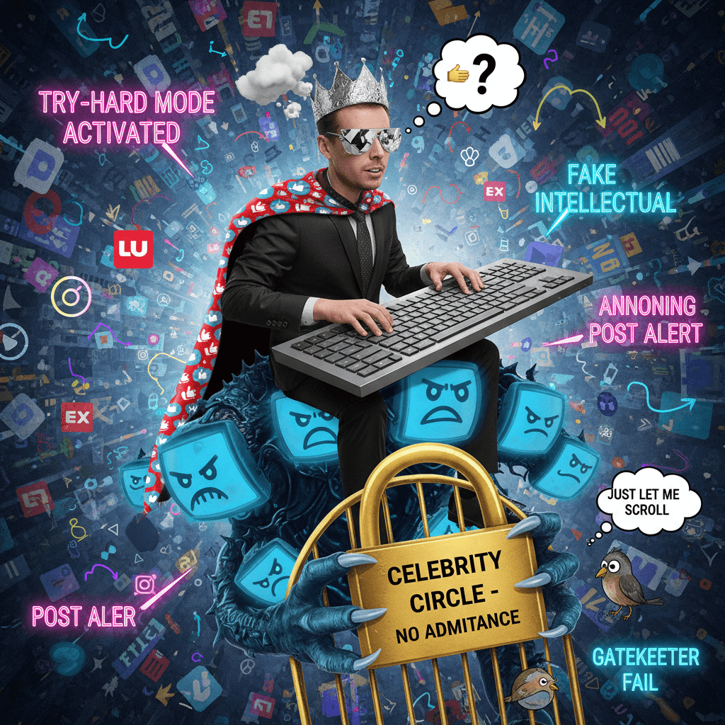 Mark pretends ignorance on Facebook to seem edgy, actually just seems annoying