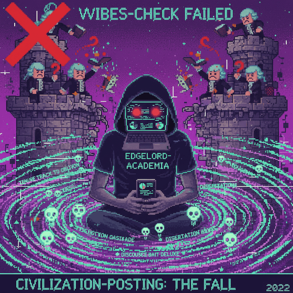 Academic doomposting with pixelated aristocracy—peak 2022 energy