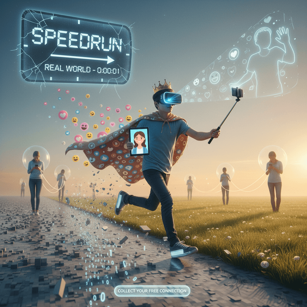 Touch grass speedrun: social media edition