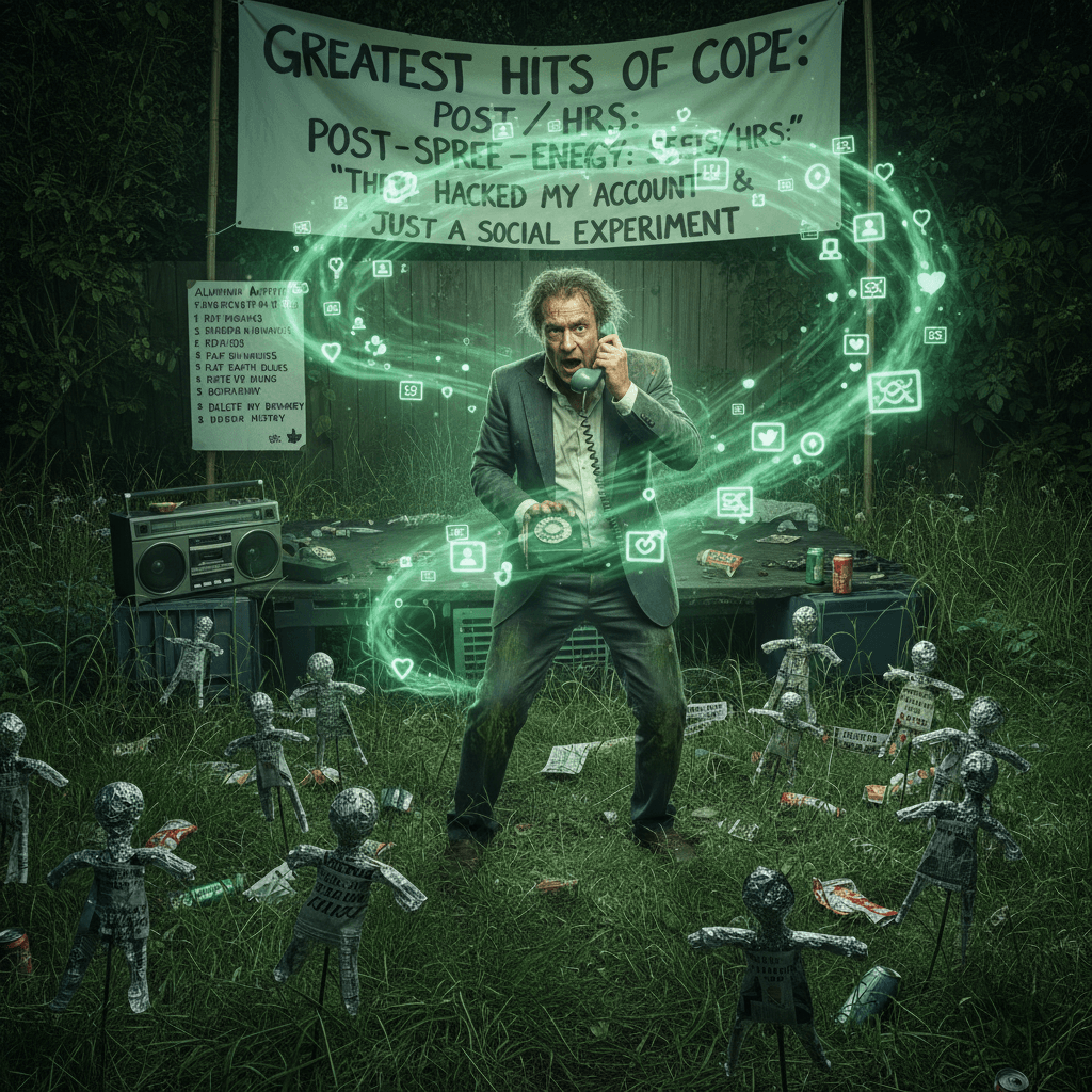 55 posts in 3 hours: a masterclass in touching grass, sponsored by paranoia